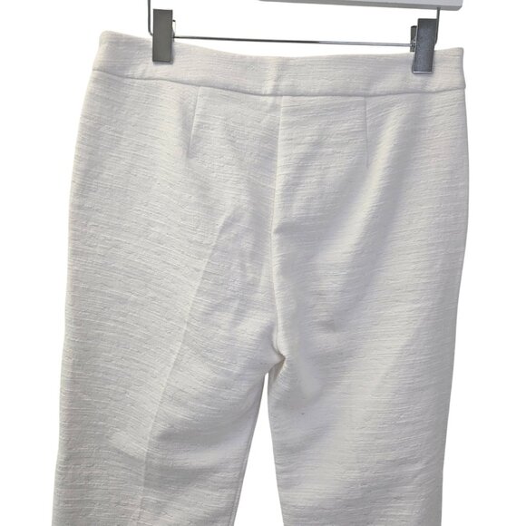 Trina Turk North Beach Textured Split Hem Crop Pants Size 6 - Picture 6 of 8